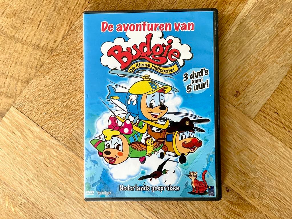 3x Budgie De Kleine Helicopter DVD’s - Ruim 5 uur (met NL), Europees, Alle leeftijden, Boxset, Ophalen of Verzenden