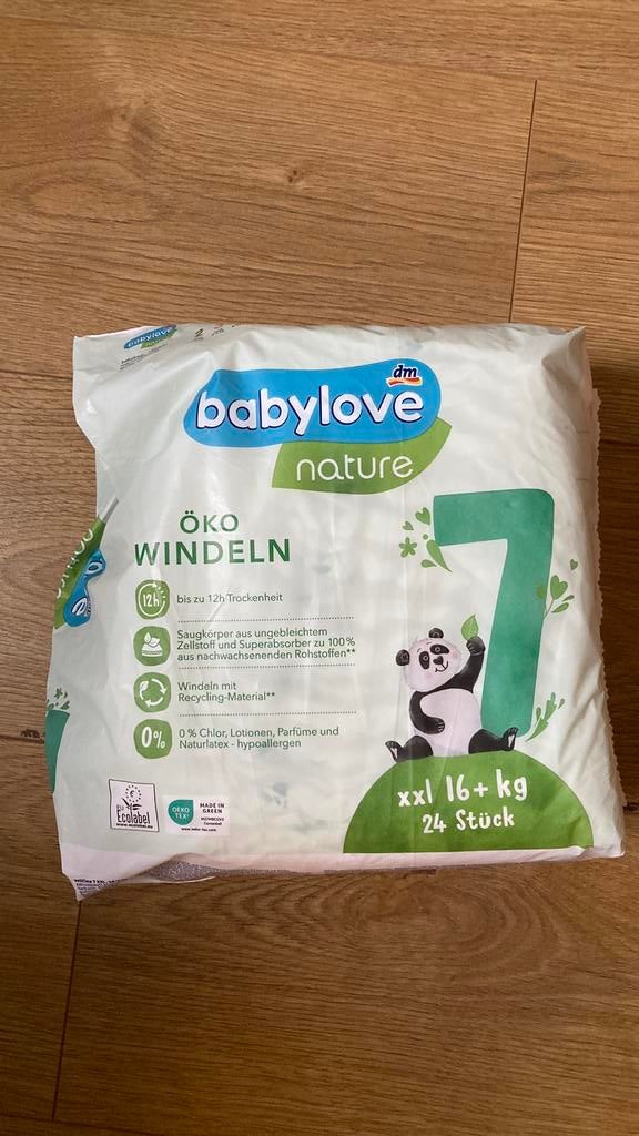 Babylove nature eco luiers maat 7, Ophalen, Nieuw, Overige typen