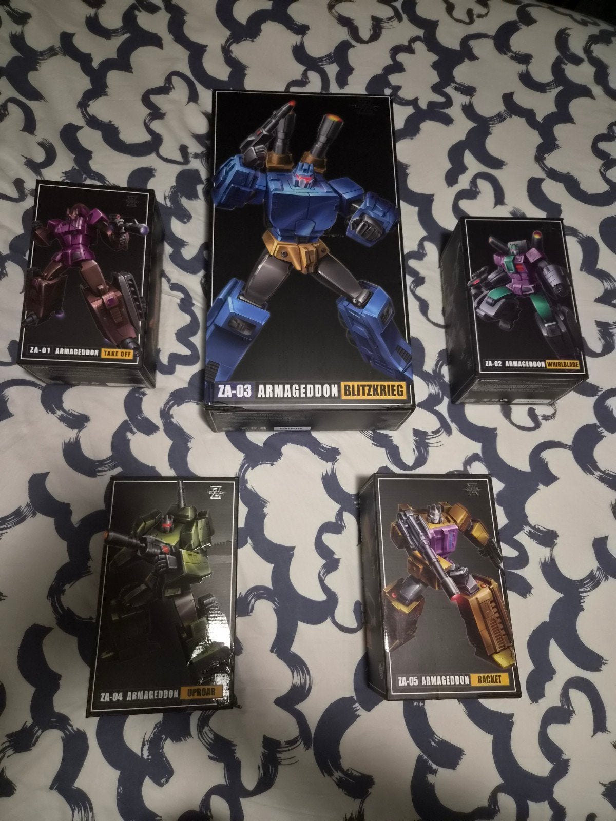 Zeta Toys Armageddon Combiner Set (ZA-01 t/m ZA-05), Verzamelen, G1, Ophalen of Verzenden, Zo goed als nieuw