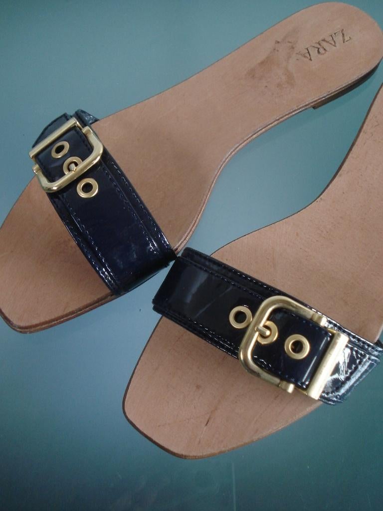 Zara nieuwe blauwe slippers 41 | Gratis verzenden, Slippers, Zara, Nieuw, Verzenden