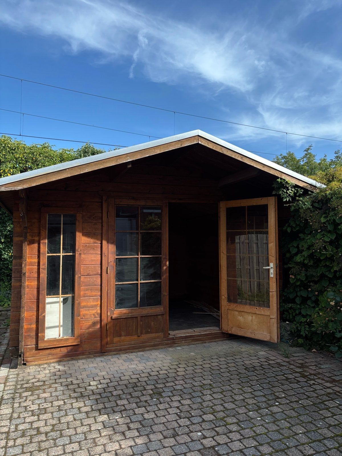 Tuinhuis 3x3 meter in goede staat, Tuin en Terras, Ophalen, 250 tot 500 cm, Hout, 200 tot 400 cm