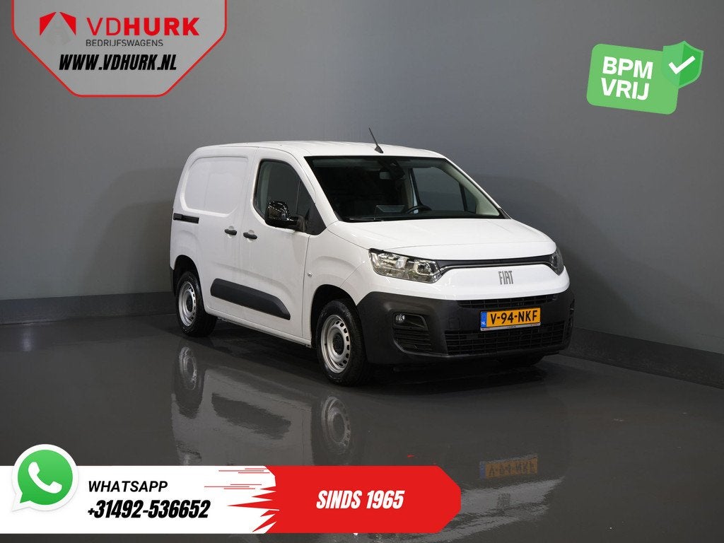 Fiat Doblò 1.5 HDi 100 pk (DEMO) 3 Pers/ CarPlay/ Stoelverw, Voorwielaandrijving, Euro 6, Wit, Bedrijf
