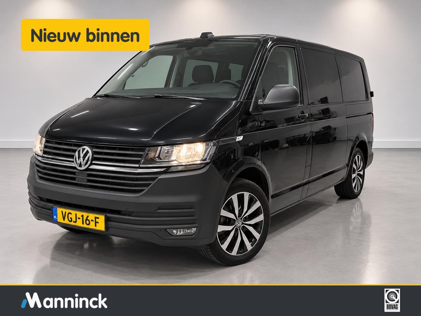 Volkswagen Transporter 2.0 TDI L2H1 30 DC Highline, Gebruikt, 4 cilinders, 2500 kg, Zwart
