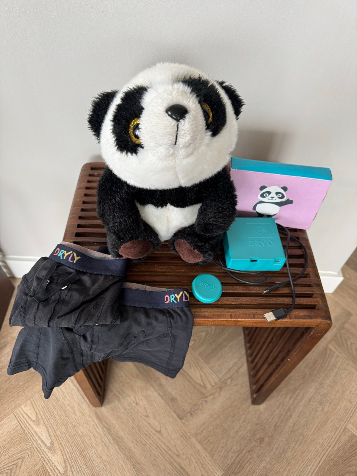 Dryly bedplassysteem met panda en onderbroeken maat 122/128, Kinderen en Baby's, Ophalen, Gebruikt