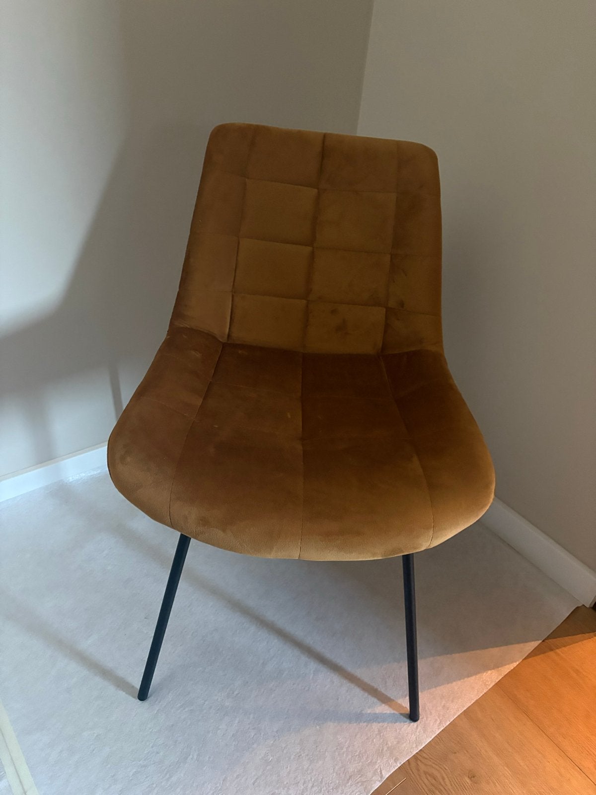 Stoel in cognac kleur, Huis en Inrichting, Ophalen, Gebruikt, Bruin, Eén