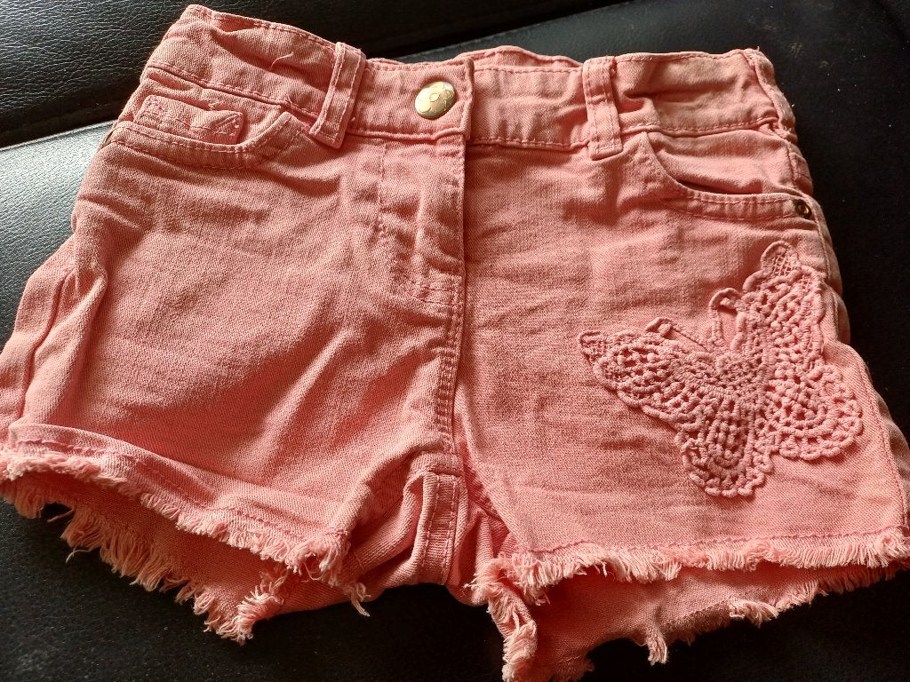 oranje korte broek Palomino mt 104, Kinderen en Baby's, Kinderkleding | Maat 104, Broek, Meisje, Ophalen of Verzenden, Palomino