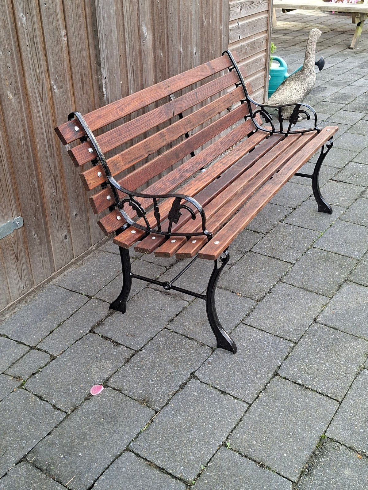 gietijzeren tuinbank, Ophalen, Metaal