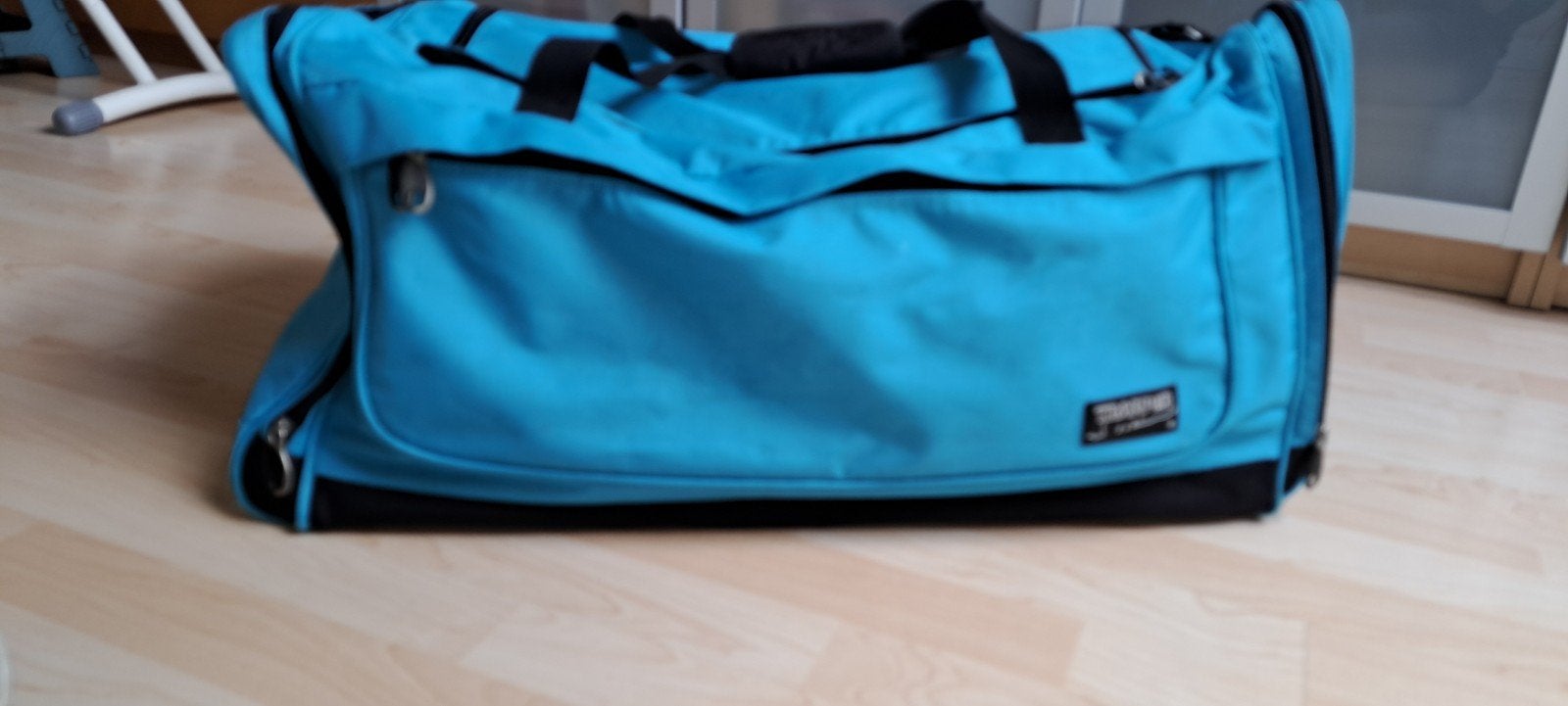 Turquoise sporttas/reistas/weekendtas., Ophalen of Verzenden, Blauw, 30 cm of meer