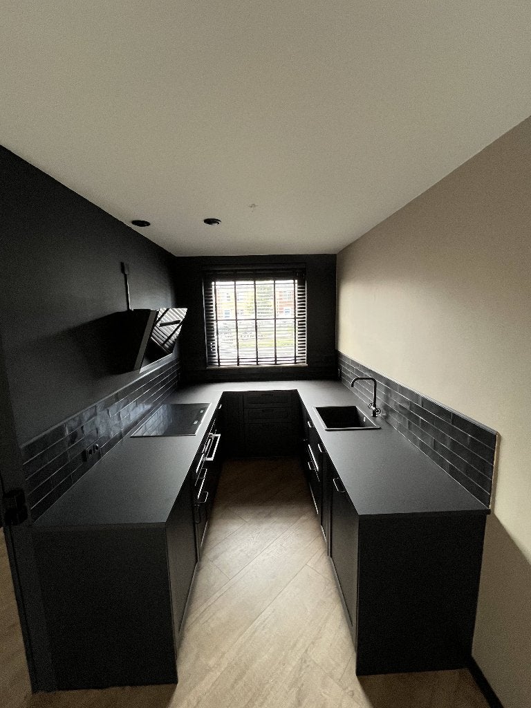 Complete IKEA METOD keuken incl.LERHYTTAN/MAXIMERA/Bauknecht, Ophalen, Nieuw, Zwart, U-keuken
