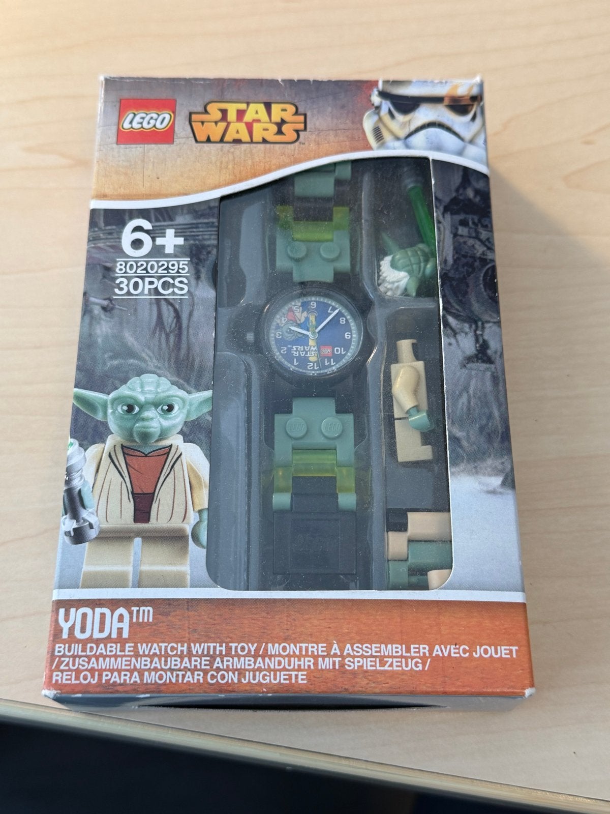 LEGO Star Wars Yoda Horloge 8020295 - Super Cool!, Sieraden, Tassen en Uiterlijk, Ophalen of Verzenden, Nieuw, Meerkleurig, Jongen of Meisje