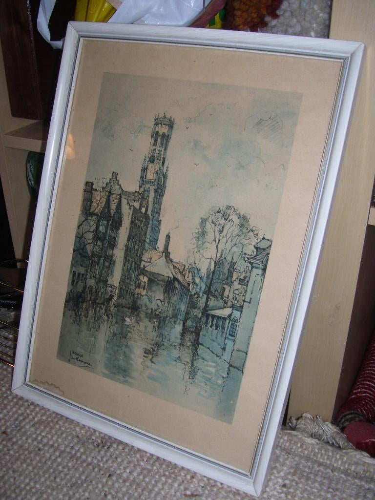 PENTEKENING BRUGGE, Antiek en Kunst, Ophalen