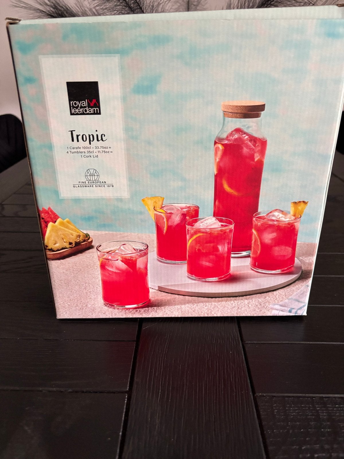 Royal Leerdam Tropic Karaf en Glazen Set - Nieuw in Doos, Ophalen, Nieuw, Overige merken, Glas