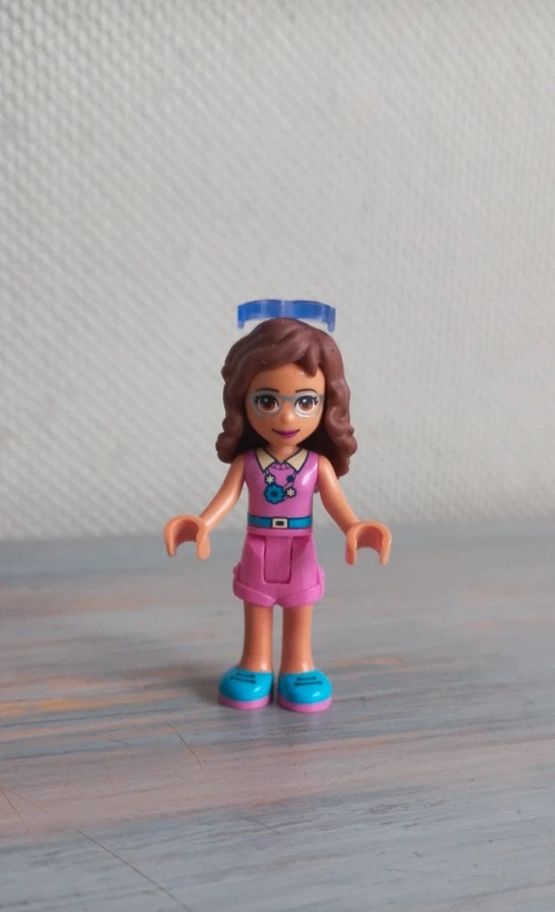Lego Friends Poppetje Olivia - Uit 41383 Hamsterspeelplaats, Lego, Friends, Ophalen of Verzenden, Zo goed als nieuw