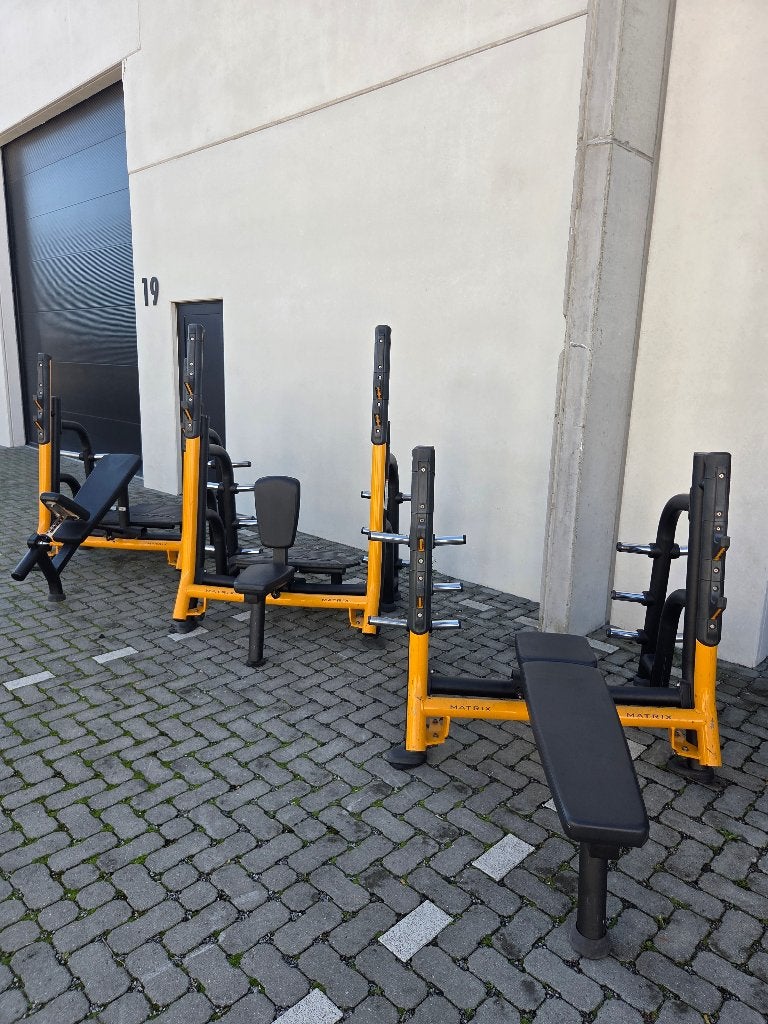 Matrix Magnum Breaker Set: Flat, Incline & Shoulder Bench, Ophalen, Gebruikt, Armen, Fitnessbank