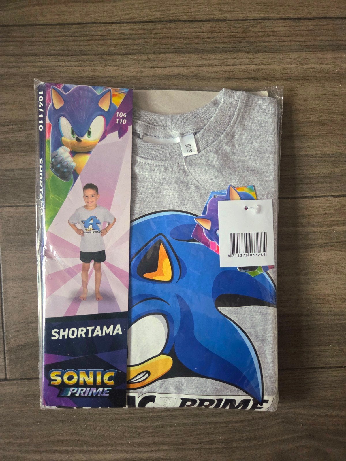 Jongens shortama met Sonic in maat 104-110 (NIEUW), Ophalen of Verzenden, Nieuw, Jongen, Nacht- of Onderkleding