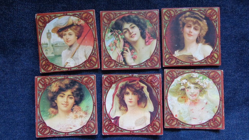 Vintage onderzetters, Huis en Inrichting, Woonaccessoires | Onderzetters, Ophalen