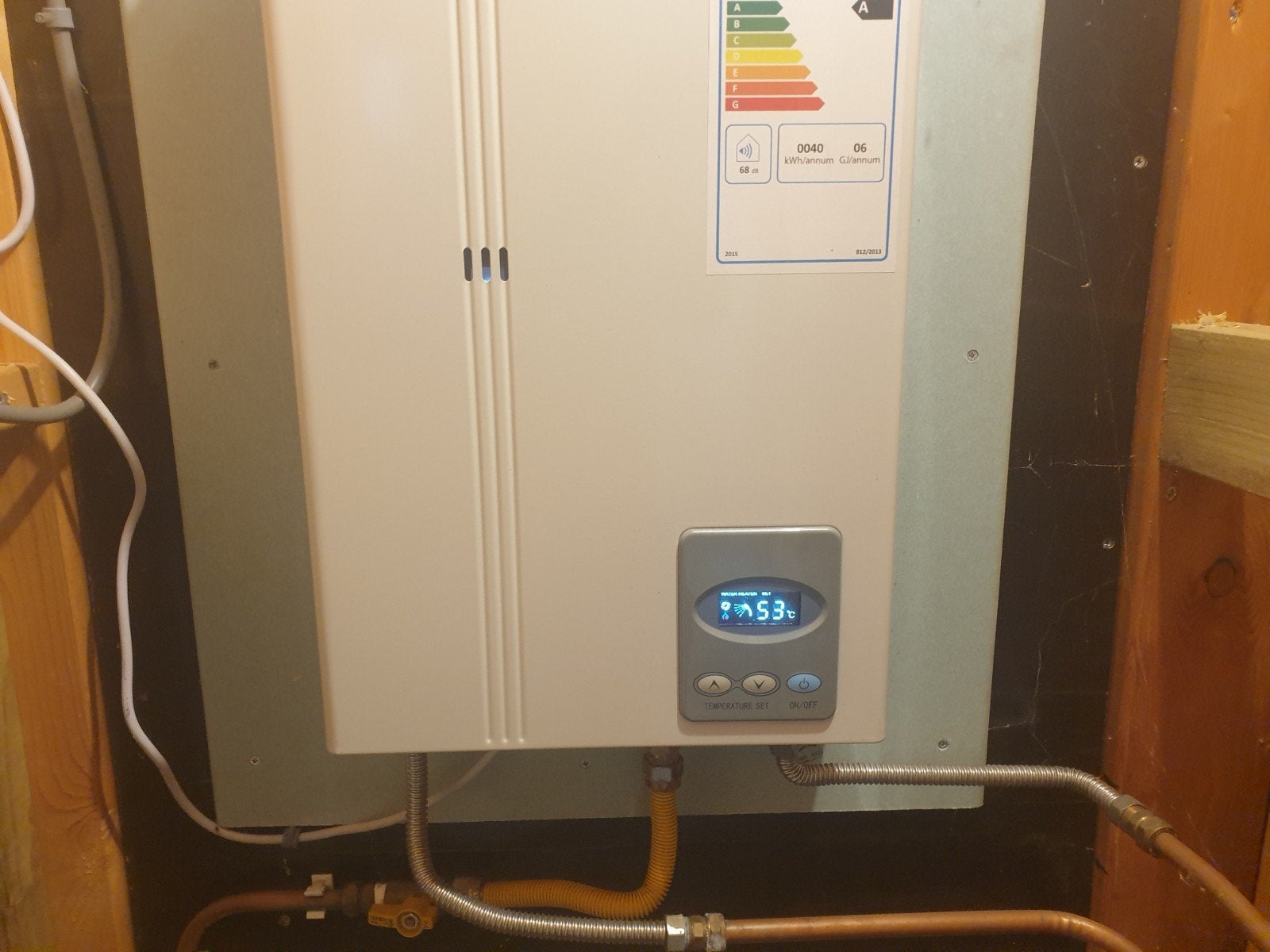 Wagaparts Gesloten Geiser Propaan JGS23-12K, Ophalen, Gebruikt, Geiser, Minder dan 20 liter