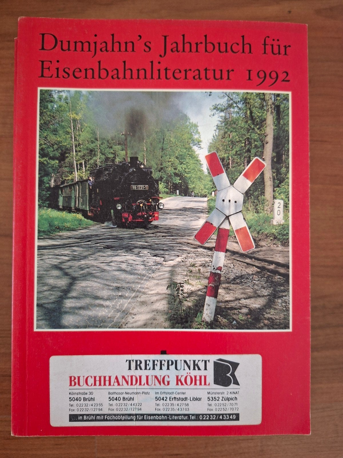 Dumjahn's Jaarboek voor Spoorwegliteratuur 1992, Ophalen of Verzenden, Gelezen, Overige onderwerpen, Dumjahn