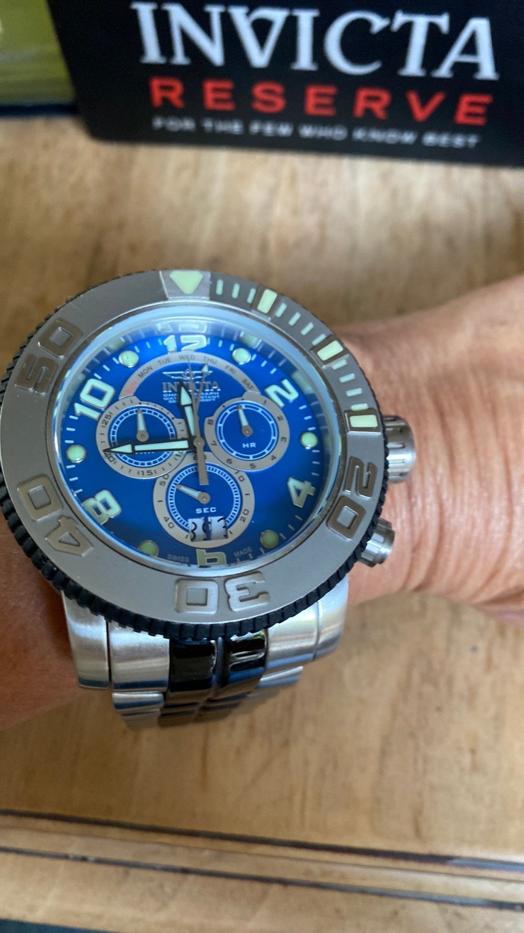 Invicta reserve, Overige merken, Staal, Staal, Polshorloge
