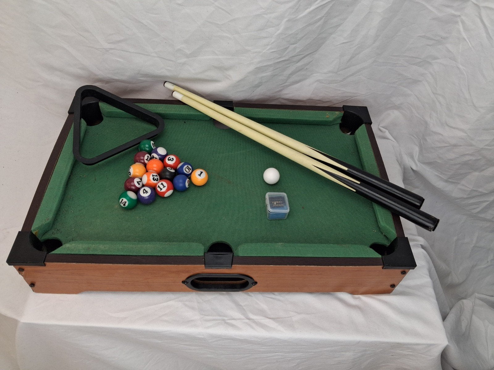Mini pooltafel met accessoires, Ophalen of Verzenden, Pooltafel