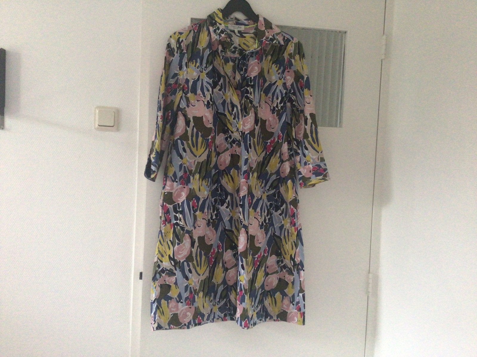 Christian Berg Woman Bloemenprint Jurk Maat 36, Blauw, Ophalen of Verzenden, Knielengte, Maat 36 (S)