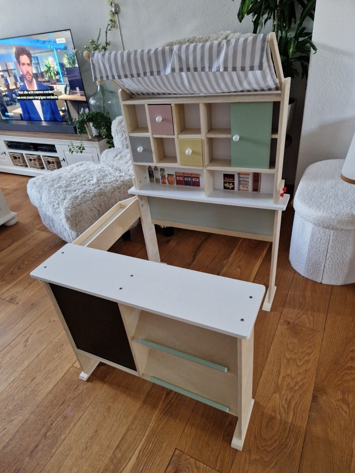 Zo goed als nieuwe winkel / marktkraam, Kinderen en Baby's, Kinderkamer | Inrichting en Decoratie, Ophalen, Zo goed als nieuw
