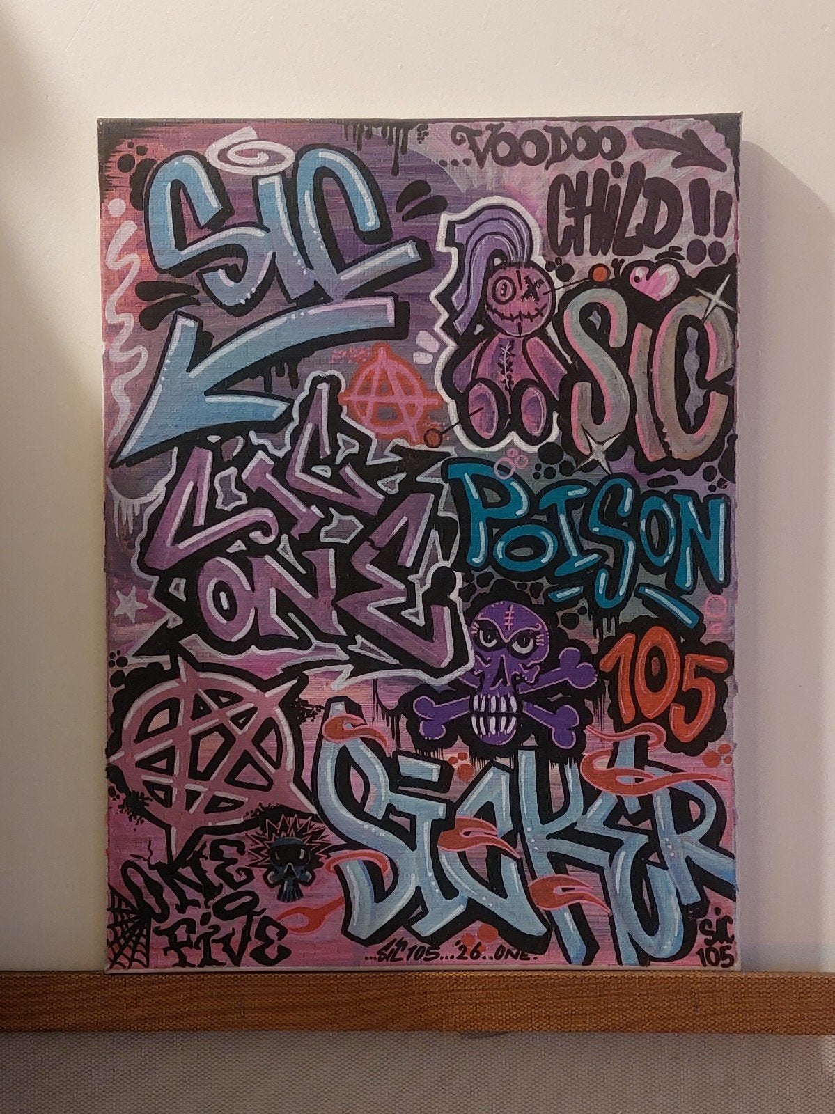 graffiti schilderij kunst graffitie, Ophalen of Verzenden