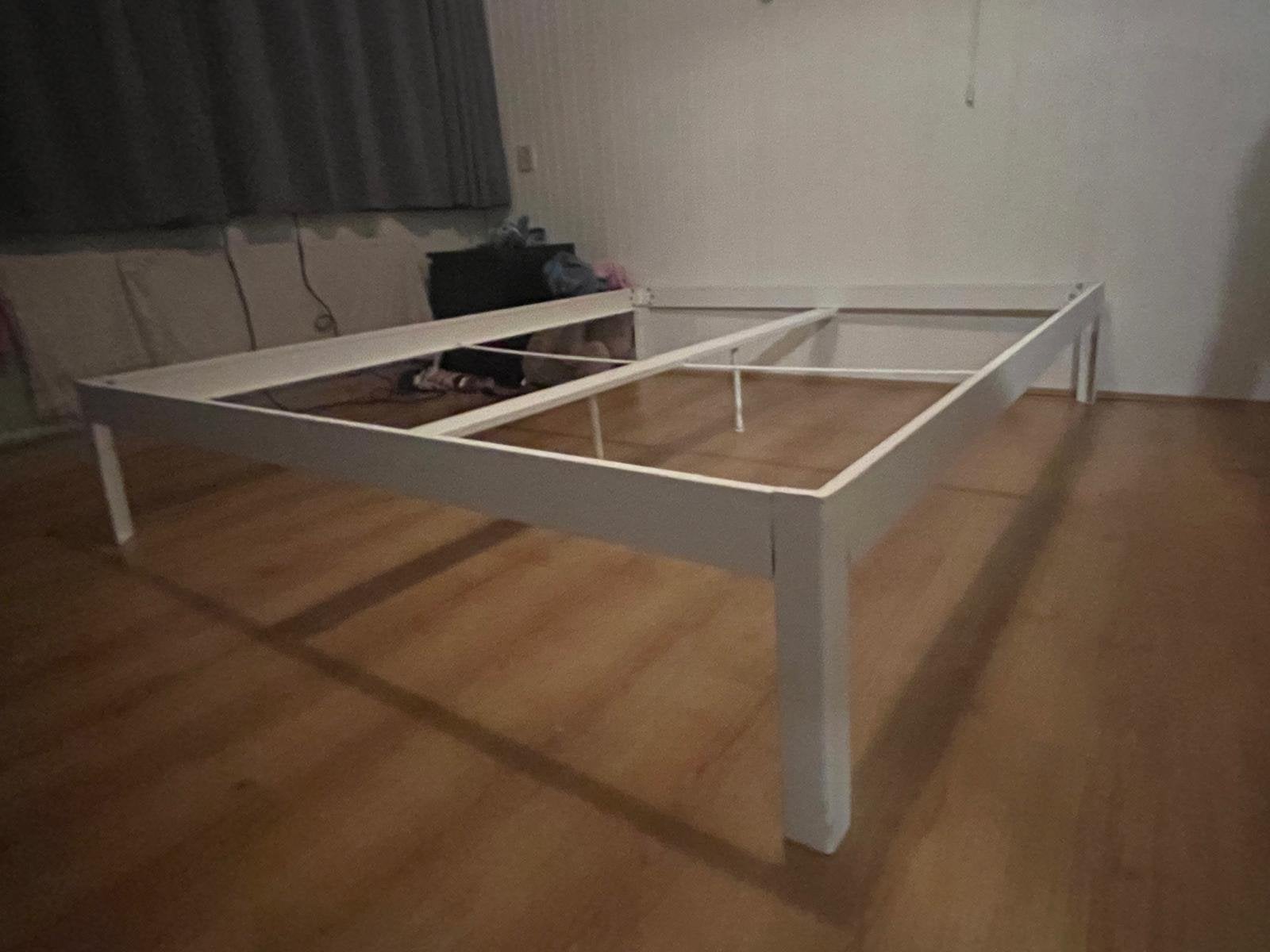 KILDEN bedframe, Ophalen, Gebruikt, Beige, Tweepersoons