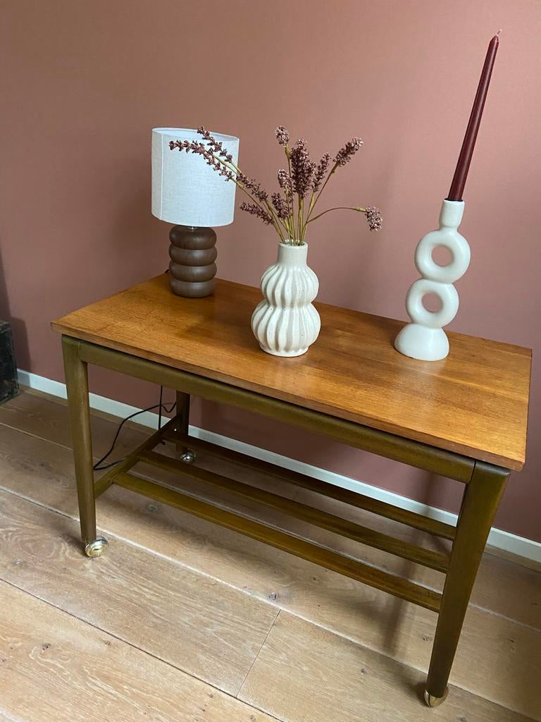 Vintage tafeltje midcentury, Huis en Inrichting, Tafels | Sidetables, Ophalen, Gebruikt, Vintage