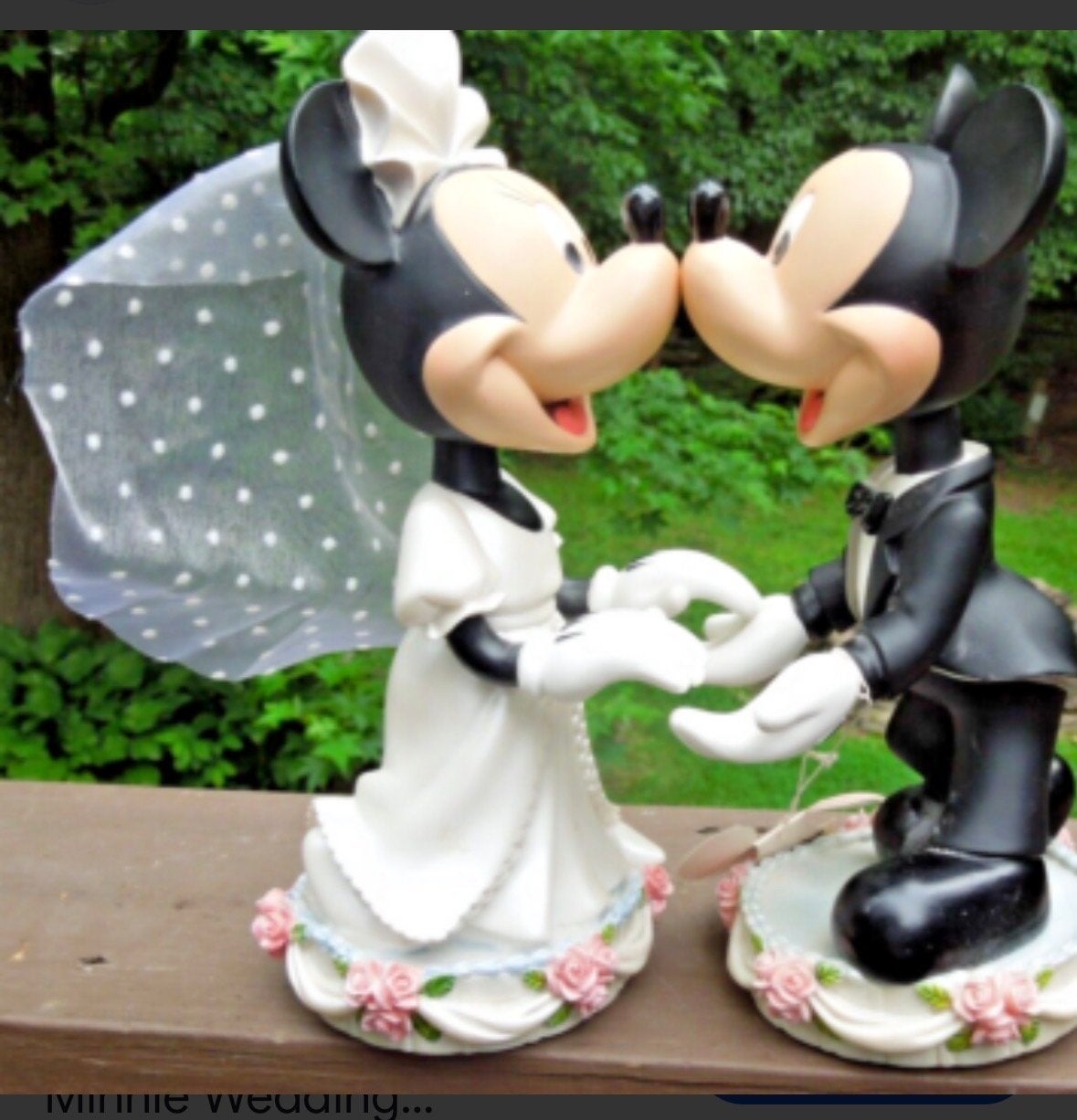 Mickey en Minnie Mouse bruidspaar beeldjes, Verzamelen, Ophalen, Zo goed als nieuw