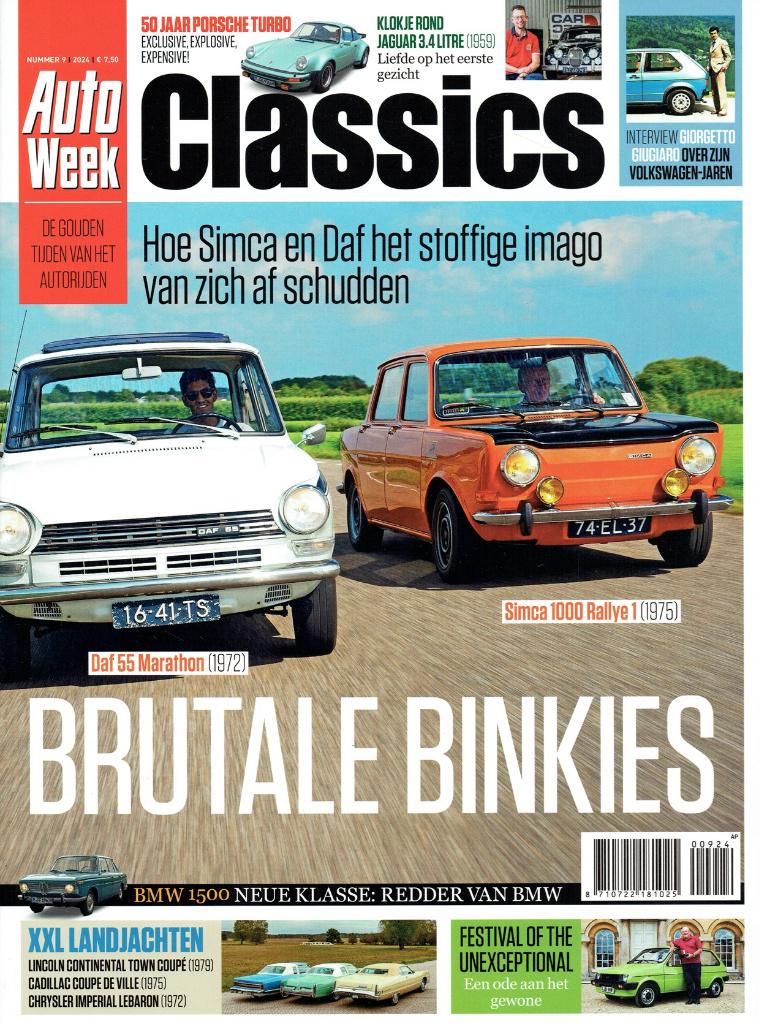 Autoweek Classics 2024 nr. 9 (oa DAF 55 & Simca 1000 Rallye), Verzenden, Gelezen, Algemeen