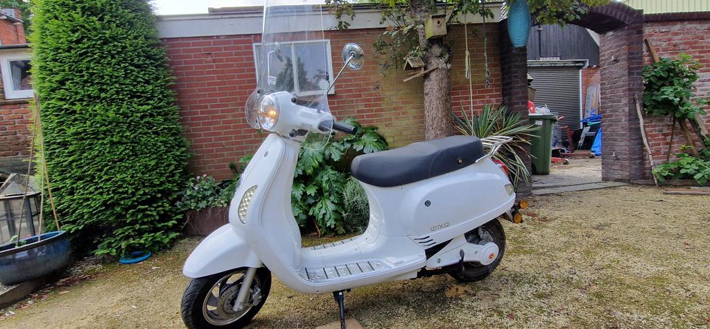 AGM elektrische scooter (windscherm & klaar voor gebruik), Elektrisch, Zo goed als nieuw, Ophalen, Overige merken