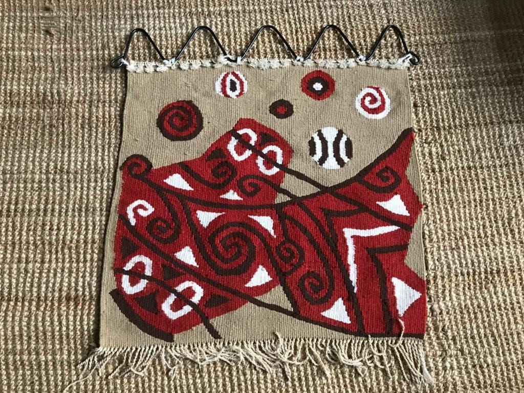 Vintage / retro geweven wandkleed, Huis en Inrichting, Ophalen of Verzenden, Gebruikt, Wandhanger