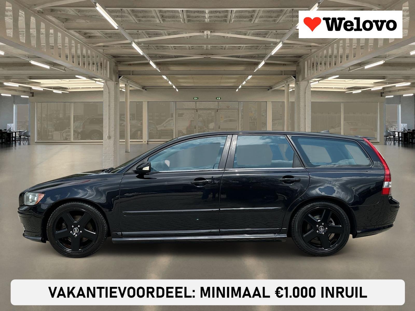 Volvo V50 2.4i Kinetic Incl. BTW, Rijklaar+garantie Dealer a, Stof, Gebruikt, Zwart, 11 km/l