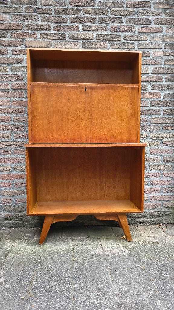 Vintage bureau / secretaire Pastoe Stijl, Ophalen, Gebruikt, Vintage, Nb