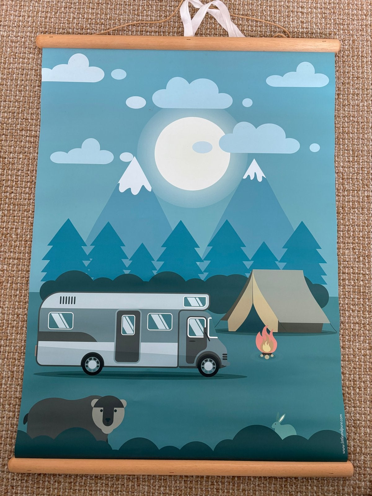 Kinderposter: Camper & Auto's - Educatief & Decoratief, Ophalen, Zo goed als nieuw