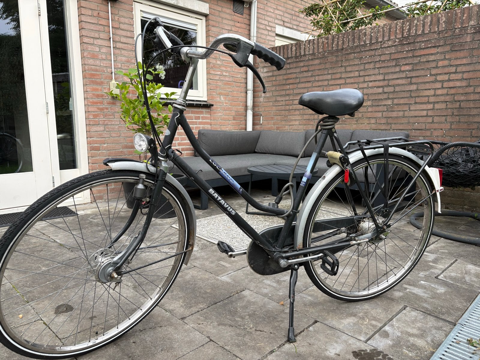 Batavus Locarno Damesfiets - Gebruikt, Terugtraprem, Batavus, Ophalen of Verzenden, 53 tot 56 cm