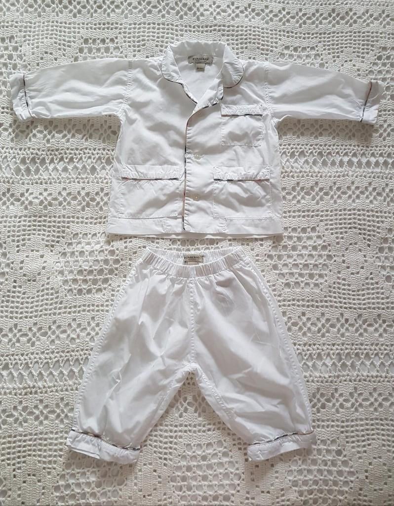 Burberry Baby pyjama wit 68, Ophalen of Verzenden, Jongetje of Meisje, Nacht- of Onderkleding