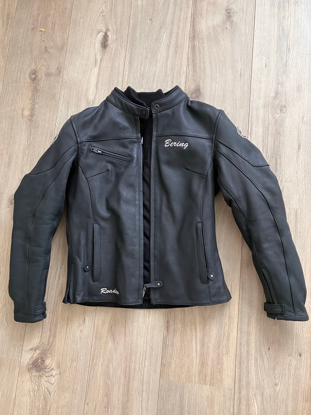 Bering Lady Rider Leren Motorjas T1 - Zwart, Motoren, Kleding | Motorkleding, Ophalen, Tweedehands, Dames, Jas | leer