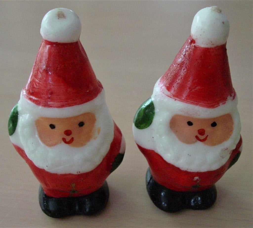 kerstkaars kerst / kerstman, 2 stuks, Ophalen of Verzenden, Zo goed als nieuw