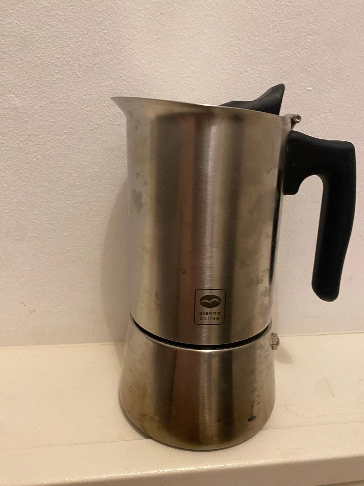 Vienna RVS percolator, Gebruikt, Overige modellen, Gemalen koffie, Ophalen of Verzenden