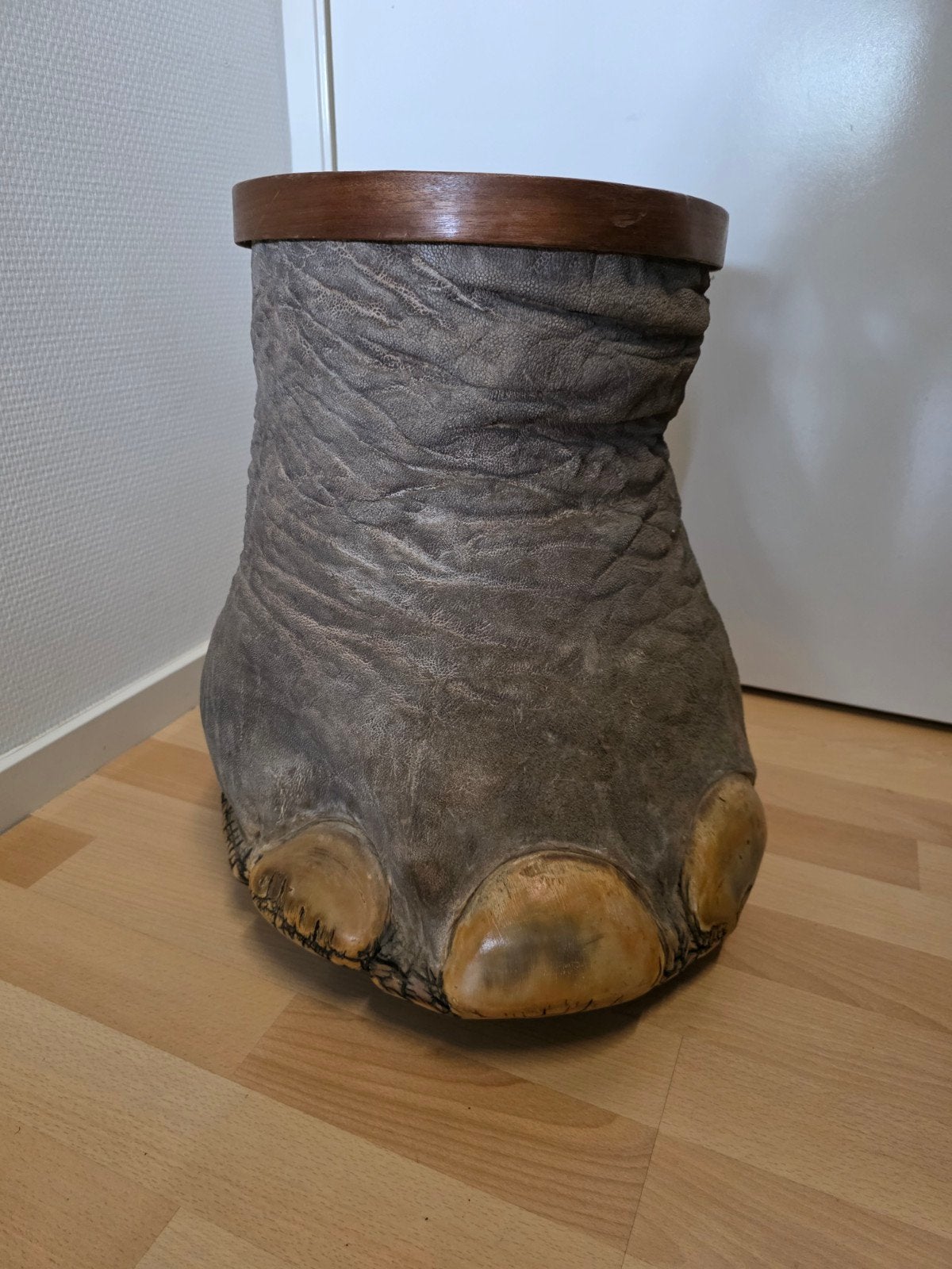 Vintage Olifantenpoot paraplubak, Antiek en Kunst, Ophalen of Verzenden