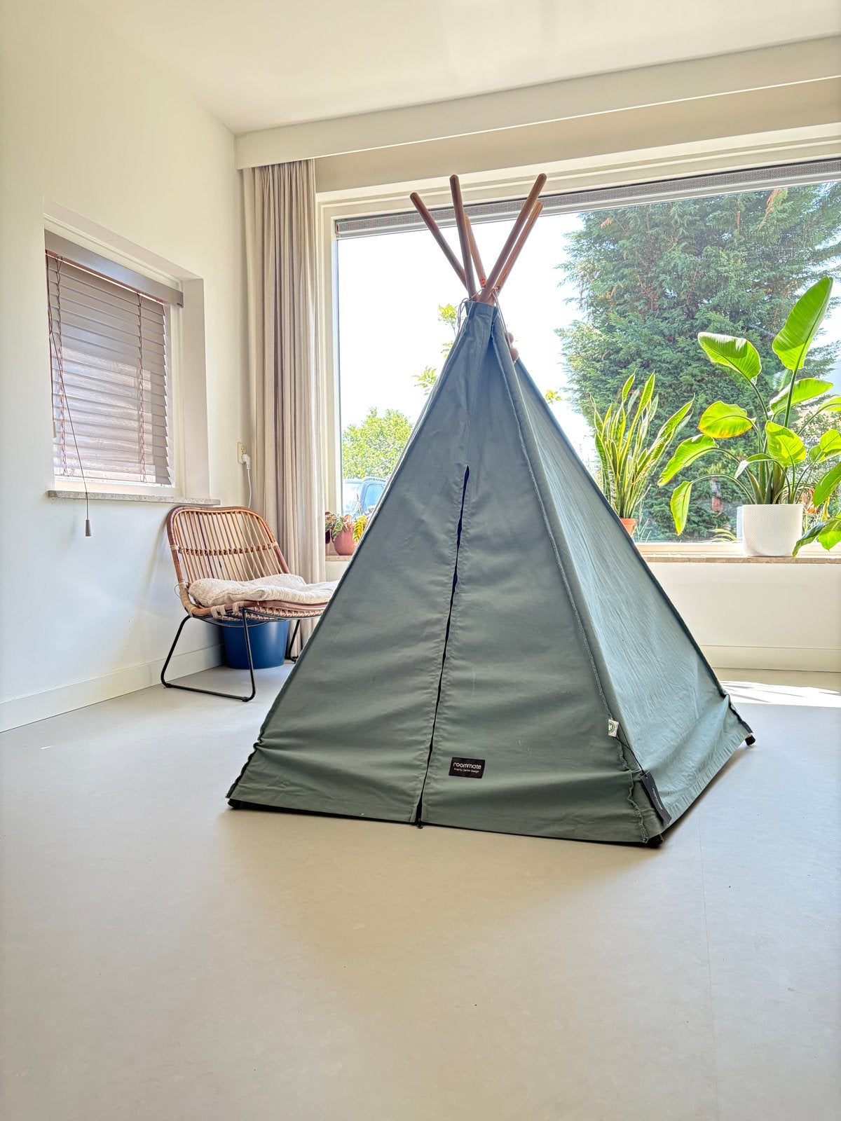Roommate Tipi Tent - Sea Grey, Ophalen, Zo goed als nieuw, Hout