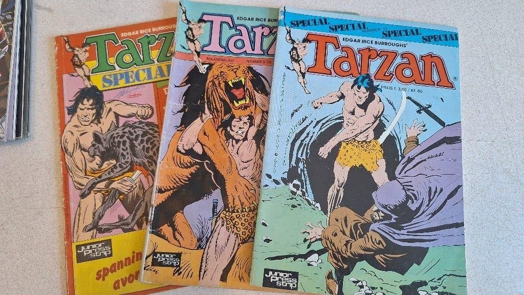 Tarzan Special Comics - Junior Press Strip (3 stuks), Gelezen, Europa, Ophalen of Verzenden, Meerdere comics