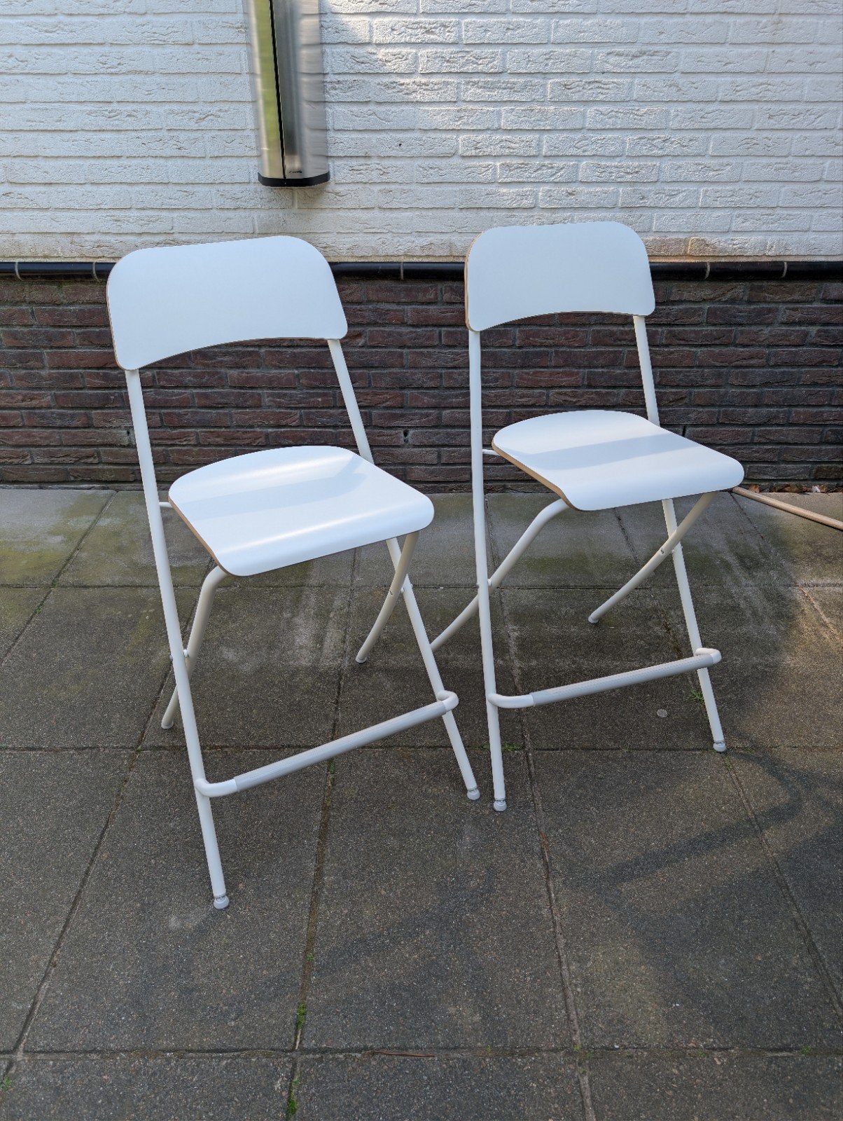 Ikea Franklin barkrukken, Huis en Inrichting, Barkrukken, Ophalen, Hout, Met voetsteun, 60 tot 90 cm