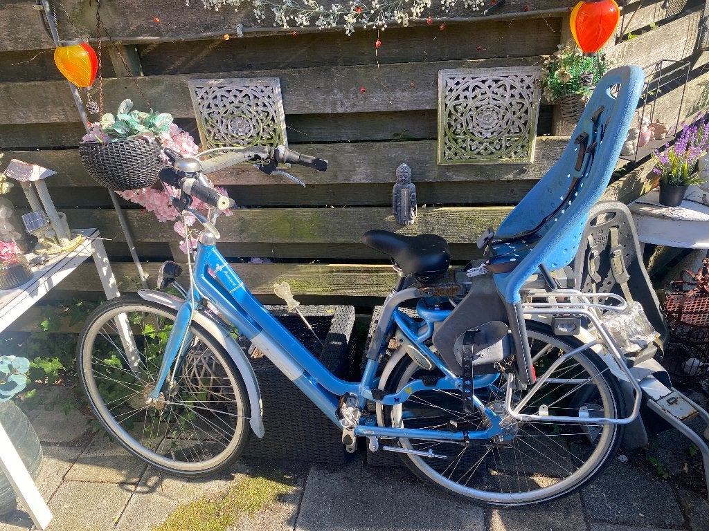 Moederfiets Sparta amazone met yepp achter zitje, Ophalen, Sparta, Gebruikt, Versnellingen
