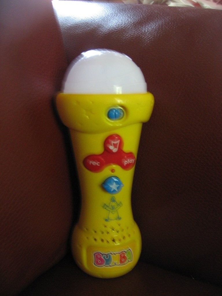 peutermicrofoon  Bumba, Ophalen of Verzenden, Zo goed als nieuw, Overige typen, Met licht