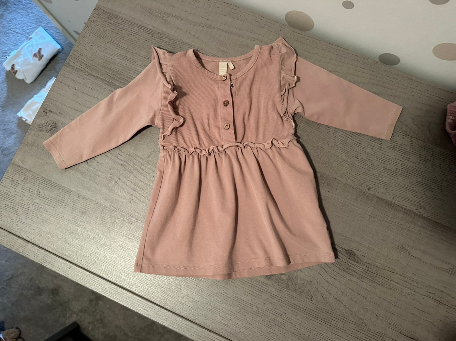 Roze jurkje levv, Kinderen en Baby's, Babykleding | Maat 68, Ophalen of Verzenden, Zo goed als nieuw, Meisje, Jurkje of Rokje