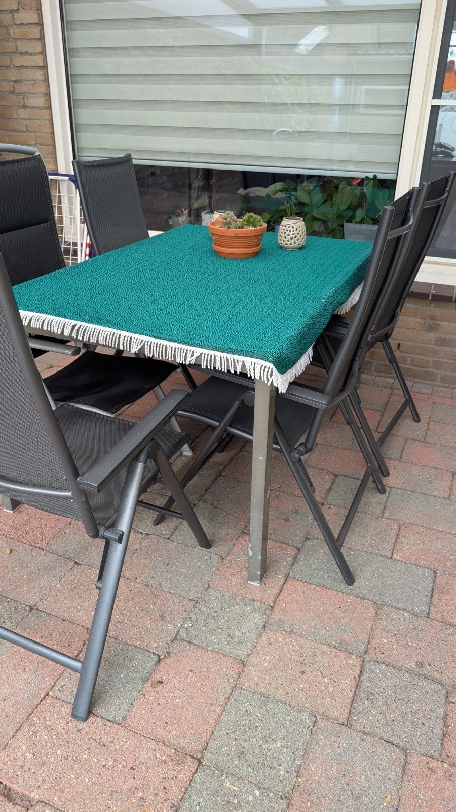 gratis tuintafel, Ophalen, Gebruikt, Aluminium