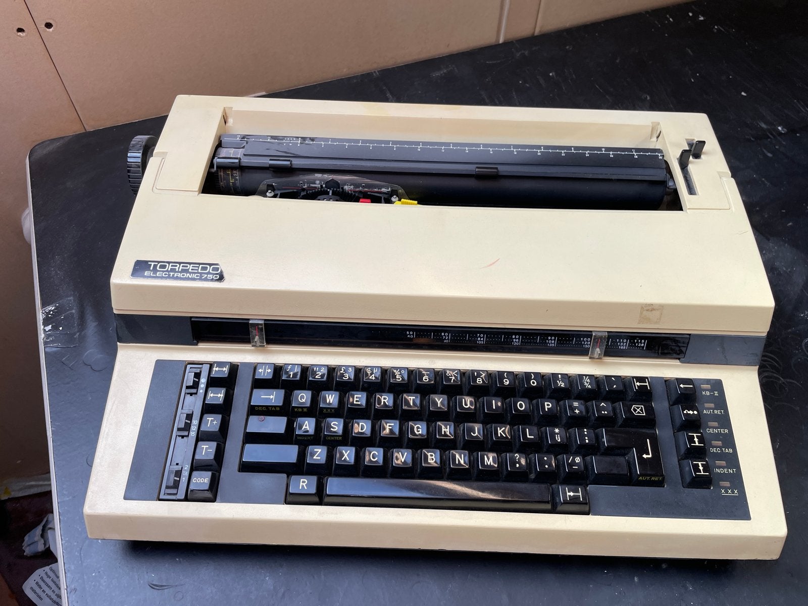 Vintage Torpedo Electronic 750 typenachine in oerfecte staat, Diversen, Ophalen